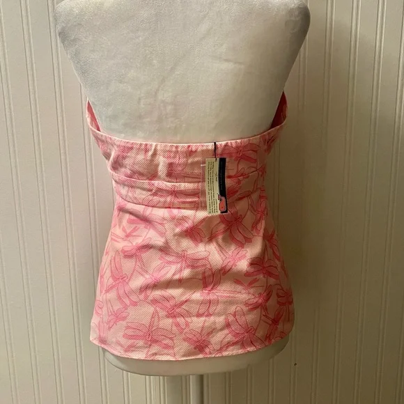 Vineyard Vines Pink Halter Top with Dragonfly Design - Picture 5 of 8